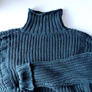 Deep Forest Green knit sweater